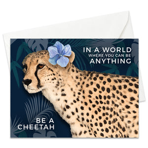 Cheetah Greeting Card By MINT BRULEE
